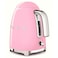 Smeg 50's Style Electric Kettle KLF03PKUK, 3000 W, 1.7 L, Pink, Stainless Steel, Glossy Finish