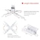 Wownect - Projector Ceiling Mount for LCD / DLP Adjustable Height Projector Wall Mount Stand - Silver