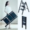 HEXAR&reg; Multipurpose Step Ladder Folding Ladder with Anti-Slip Pedal Folding Step Stool Portable Lightweight Foldable Stepladder for Home Kitchen Library Office 150 KG Capacity (3 STEPS)