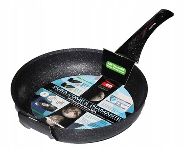 Accademia Mugnano Non-Stick Frying Pans With Stone Effect, 30cm