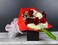 Jenny Flowers - Fresh Flowers - 9 Mix Roses Bouquet Red &amp; White