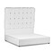 إن هاوس الشهباء هيكل سرير منجد بالمخمل - نفرين - 200×180 سم - أبيض