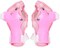 Top Gear TG 9006 Skate Shoes With Protection Set, Pink/White