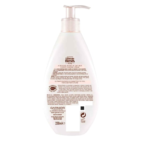 Garnier Ultimate Blends Oat Body Soothing Hydrating Lotion 400ml