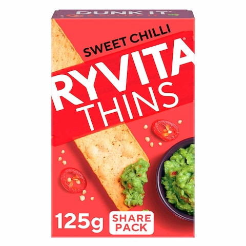 Ryvita Thins Sweet Chilli Flatbread Crackers 125g