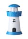 Gulfdealz - Ultrasonic Light House Shaped Humidifier With USB And LED Light BC7-H008 White/Blue