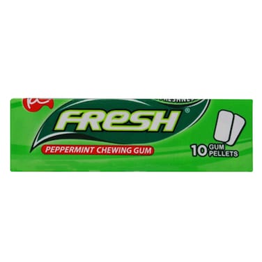 Fresh Long Lasting Peppermint Chewing Gum 14g (10 Pieces)