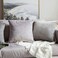 Raafi Light Grey Color Velvet Cushion Covers (Set of 2)