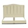 In House Shumt Velvet Bed Frame - Queen - 200x140 cm - Beige