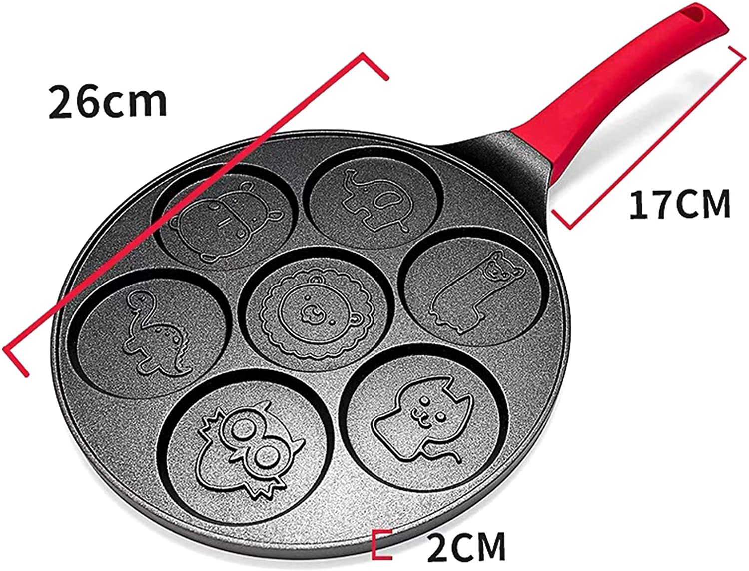 Pancake Maker / Pancake  Molds for Kids Nonstick  with 7 Animal Shapes