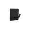 Stainless Steel Sticky Hook Kitchen Bathroom Multi-functional Wall Mount Black - 4.5x4.5x3 cm