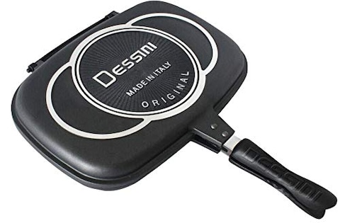 Dessini Double Sided Grill Pan Black 36cm