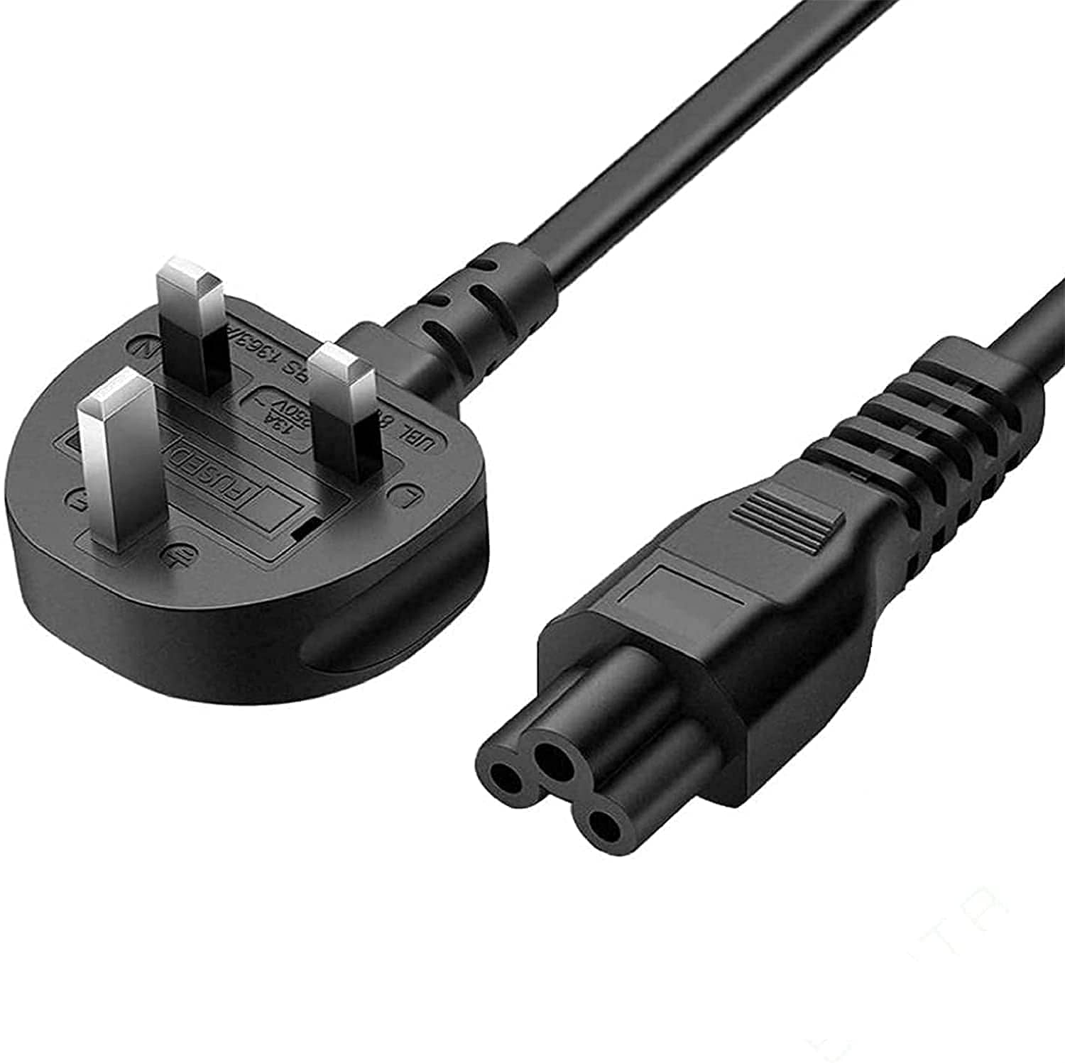 dkurve Dkurve Uk 3 Pin Clover Leaf Power Cord C5 3m c5 3 M