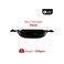 G- Happy Home Kadhai 24CMCm Non Stick with lid with Induction base