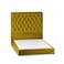 In House Madrid Velvet Bed Frame - Single - 200x90 cm - Gold