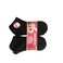 Girls Ankle Socks Black 6 Pieces Size 6 to 7 years Old