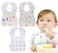 Star Babies Buy 1 Get 1 (PU Leather 6pcs Set Diaper Bag + 10pcs Disposable Bibs)