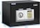 Rubik Digital Safe Box with Key and Password, A4 Document Size Safety Deposit Box For Home Office Shop RB25EA (25x35x25cm) (Black)