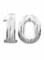 Party Time Number 10 Silver Foil Balloon 16inch