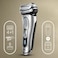 Braun Series 9 Pro 9477cc Wet &amp; Dry shaver with 5-in-1 SmartCare center and PowerCase, silver
