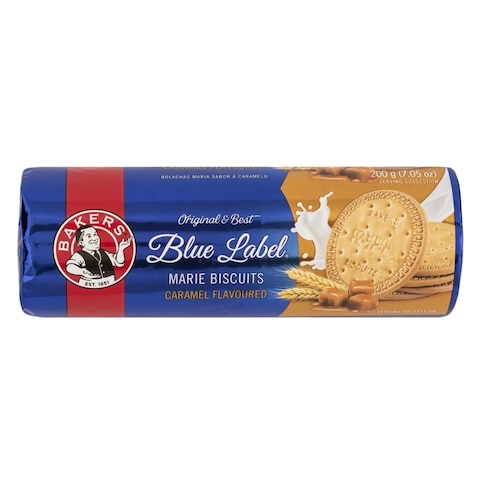 BAKERS BISCUIT BLUELABEL CARAME200G