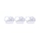 Ascot Ceramic Food Warmer Container White And Silver 26cm 3 PCS