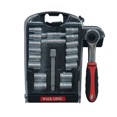 Walk Long Ratchet Drive &amp; Socket 22 Pieces