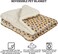 Dog blanket, Ultra-soft pet blanket with cute print design, Warm and comfortable double-sided pet blanket for cats and dogs, X-large pet sleeping blanket for all-sized pets 100 cm (Yellow)