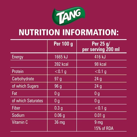 Tang Mango Flavoured Powder Drink - 25 Gram