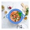 Selvel Diamond Casserole Blue And White 1L