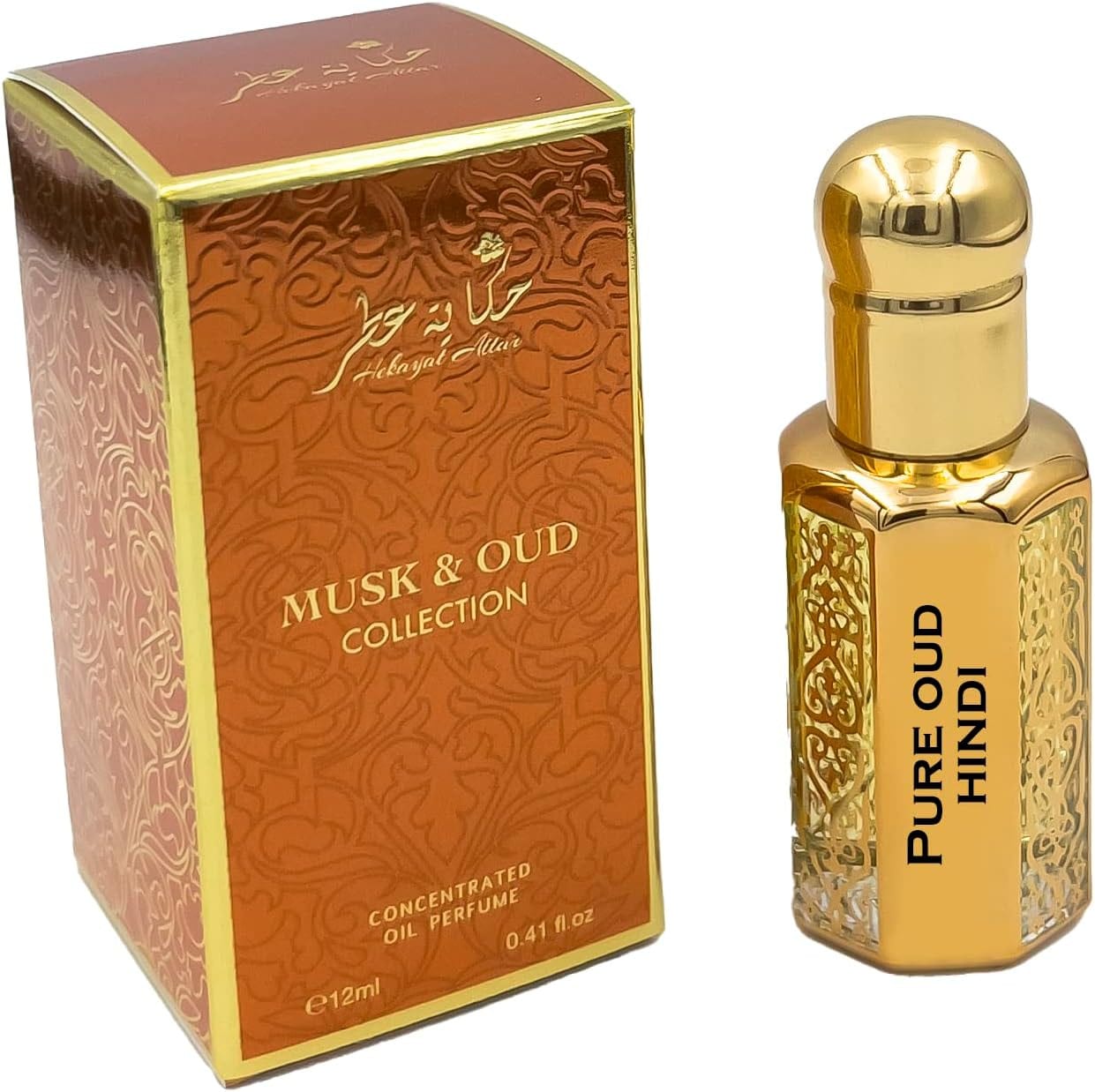 Buy Hekayat Attar Pure Oud Hindi 12 Ml Concentrated Oil Perfume Online ...