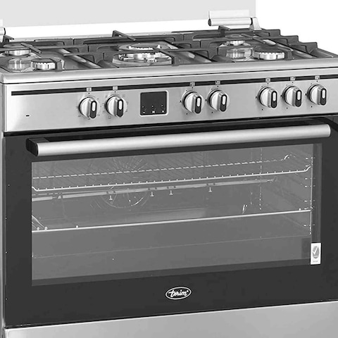 Terim Combination Cooker TERGE96ST Silver/Black 90cm