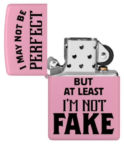 Zippo CI404934 238 I May Not Be Pink Matte Windproof Design