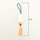 2-Piece Pompom Fluffy Hanging Charms White 33/21cm