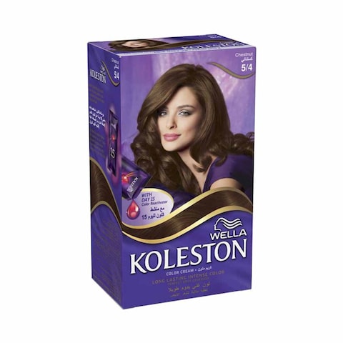 Well Koleston Oil Permanent Hair Color Cream 5/4 Chestnut