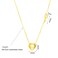 Aiwanto Golden Necklace Neck Chain Heart Love Forever Necklace