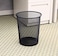 Generic Big Christmas Gift Mesh Trash Can Waste Basket Classics Round Steel Mesh Powder-Coated Garbage Wastebasket Recycling Bin Metal Wire Ggarbae Wire Mesh Desk Trash Can