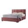 In House Lombardia Velvet Bed Frame - King - 200x200 cm - Dark Pink