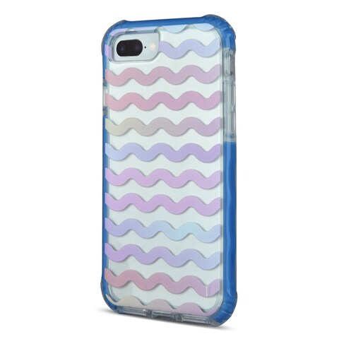 iOrigin iPhone 7 Plus Clear Bumper Mobile Case - Waves