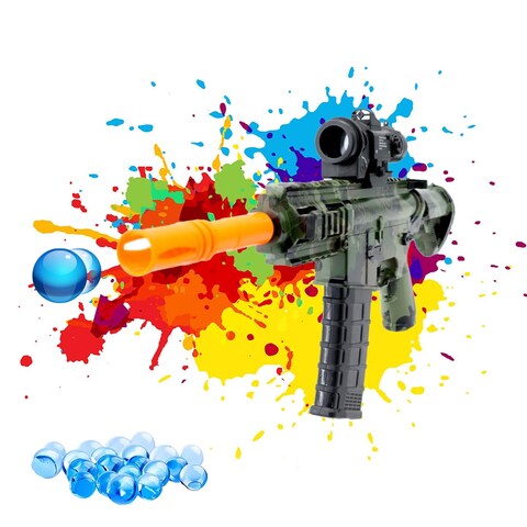 Assault Rifle with Multicolored Hydrogel Blaster M416 For Kids