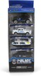 Kids Cars Toy Set Pack of 4 Perfect Birthday, Party, Christmas, or School Event Gifts Perfect Toy Set for Ages 3+ (Police)