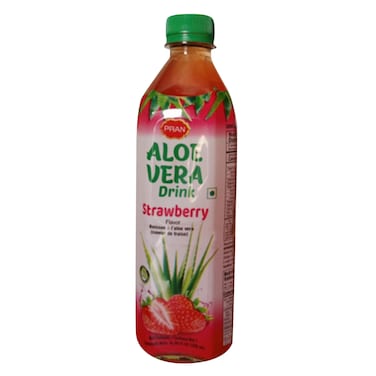 Pran Aloe Vera And Strawberry Fruit Juice 500Ml