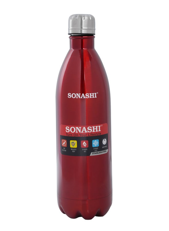 Sonashi Hot And Cold Insulated Vacuum Flask SVB-1002 Red 33cm