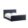 In House Martos Velvet Bed Frame - King - 200x200 cm - Dark Gray