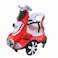 Pikkaboo Toddler Four-wheel Light and Bubbles Electric Scooter-Red