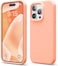 elago Liquid Silicone for iPhone 15 PRO case cover Full Body Protection, Shockproof, Slim, Anti-Scratch Soft Microfiber Lining - Salmon