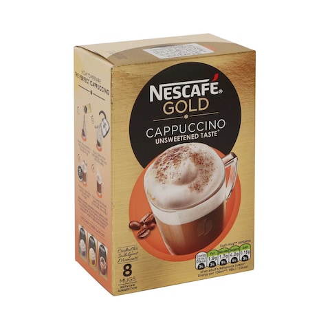 Nescafe Gold Cappuccino Unsweetened 8 Sachets