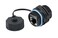 DKURVE CAT6 RJ45 Shielded IP67 Waterproof/Dust Cap Single Industrial Panel Mount Bulkhead
