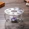 LIYING Glass Tea Warmer Clear 7x7x12.5centimeter