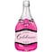 Qualatex Celebrate Bubbly Wine Bottle Foil Balloon- 39-Inch Size- Pink
